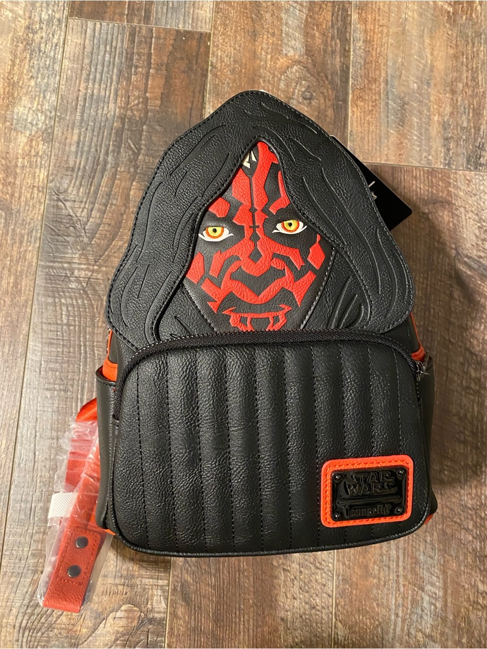 Loungefly Black and Red Darth Maul Mini Backpack